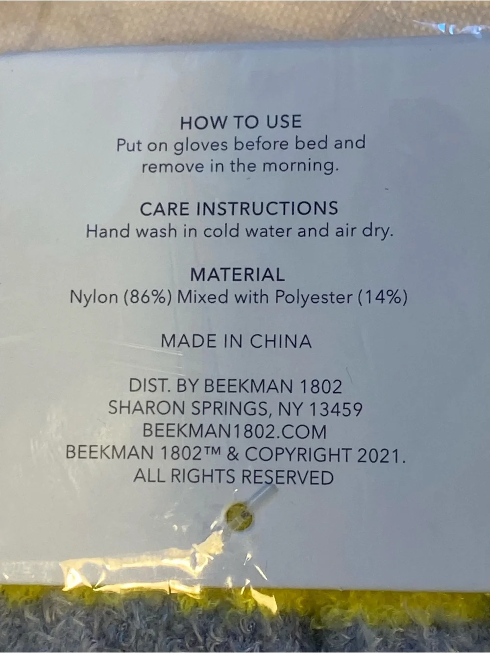 Beekman 1802 Pure Goats milk hand serum and sleep gloves NRFB
